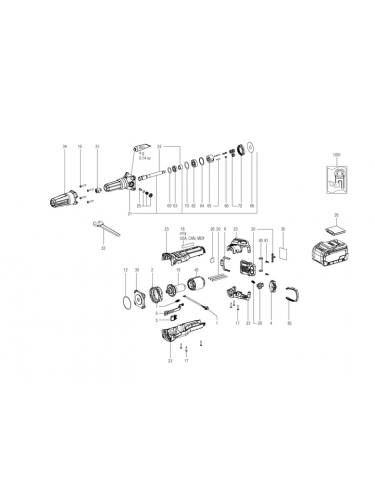 Vue éclatée METABO 00829000#01