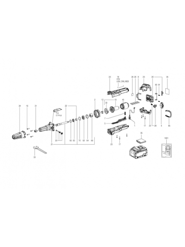 Vue éclatée METABO 00827000#01
