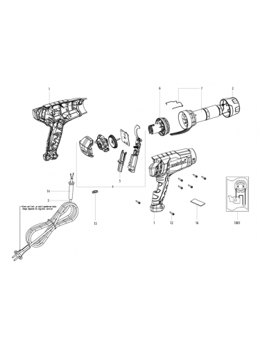 Vue éclatée METABO 02066180#01