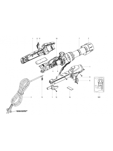 Vue éclatée METABO 04063180#01