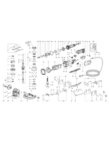 Vue éclatée METABO 01755000#01