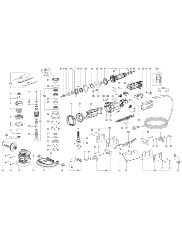 Vue éclatée METABO 01755001#01