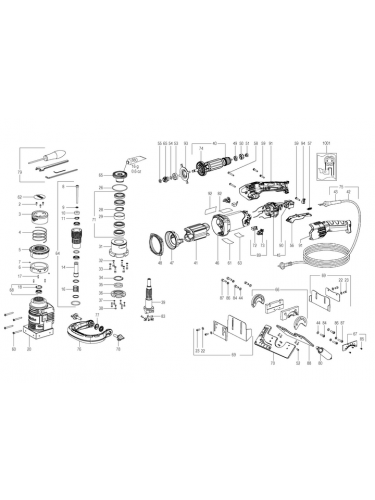 Vue éclatée METABO 01770000#01