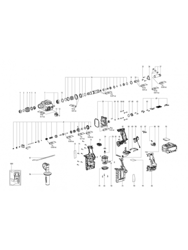 Vue éclatée METABO 01713000#01