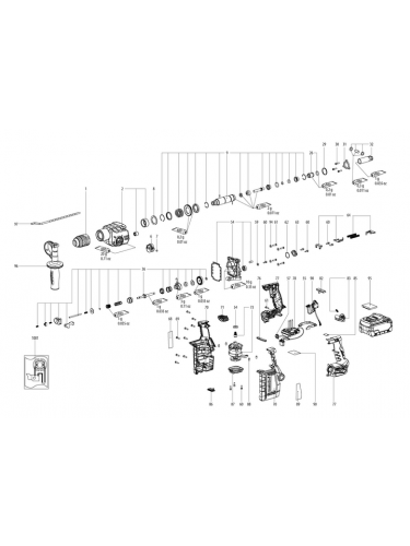 Vue éclatée METABO 01714000#01