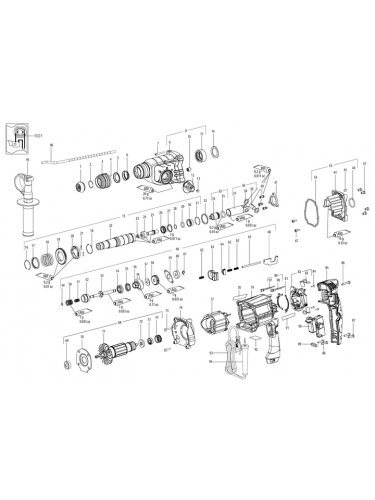Vue éclatée METABO 01708000#01