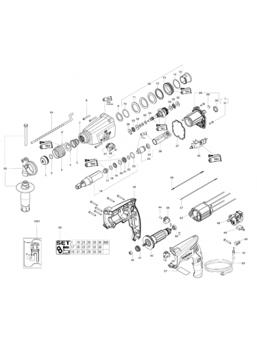 Vue éclatée METABO 18136000#01