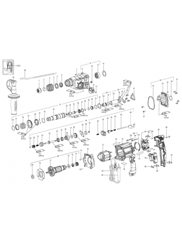 Vue éclatée METABO 01709000#01