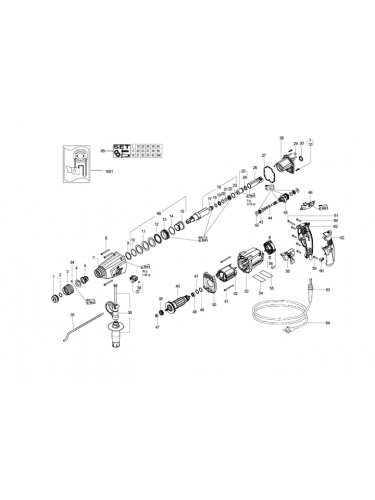 Vue éclatée METABO 18109003#01