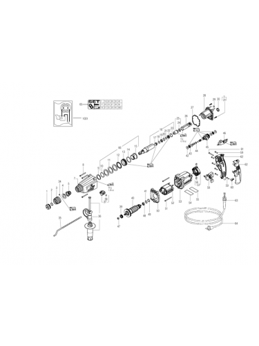 Vue éclatée METABO 06157001#01