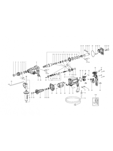 Vue éclatée METABO 01710000#01