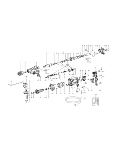 Vue éclatée METABO 01711000#01