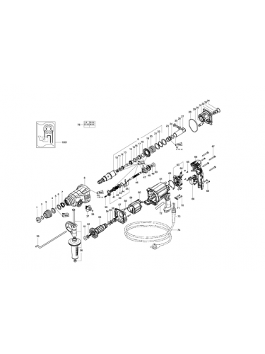 Vue éclatée METABO 01739000#01
