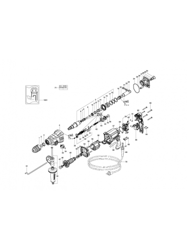 Vue éclatée METABO 01740000#01