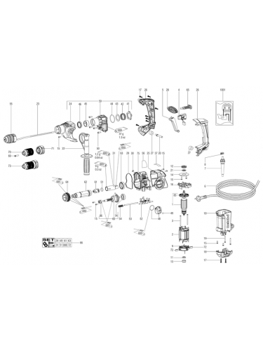 Vue éclatée METABO 00659180#01