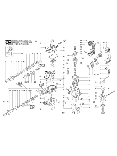 Vue éclatée METABO 00340183#01