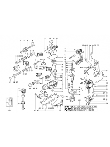 Vue éclatée METABO 00341181#01