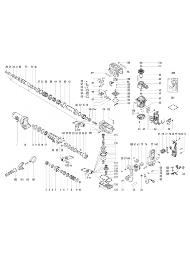 Vue éclatée METABO 00767180#01