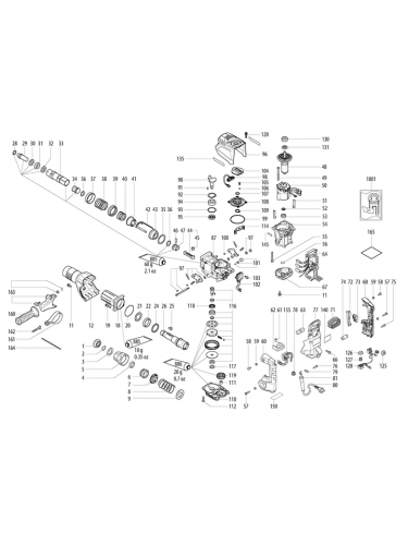 Vue éclatée METABO 00765180#01