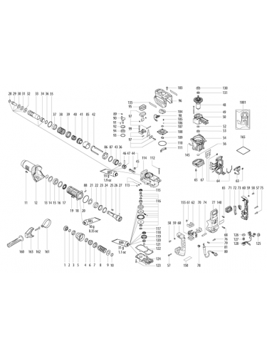 Vue éclatée METABO 00766180#01