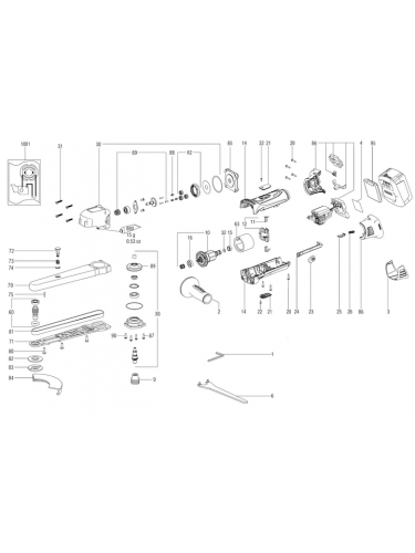 Vue éclatée METABO 00191001#01