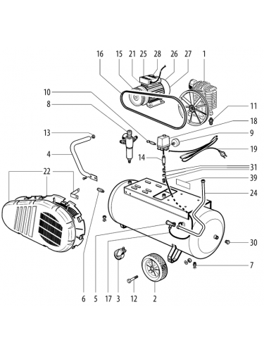Vue éclatée METABO 01538000#01