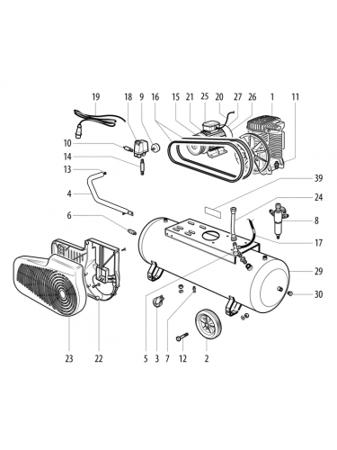 Vue éclatée METABO 01543000#01