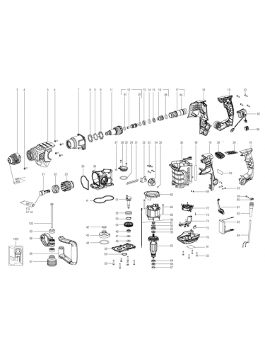 Vue éclatée METABO 00812180#01