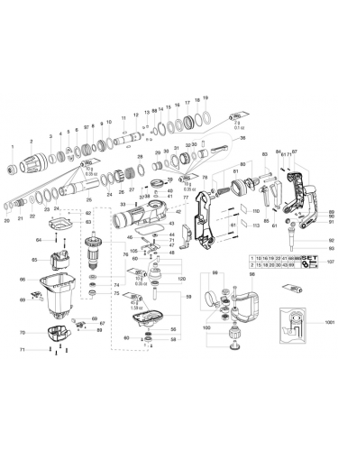 Vue éclatée METABO 00688180#01