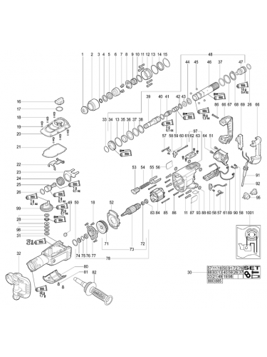 Vue éclatée METABO 00396182#01