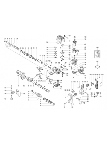 Vue éclatée METABO 00769180#01