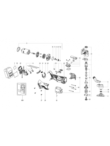 Vue éclatée METABO 13021000#01