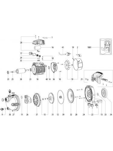 Vue éclatée METABO 00963180#01