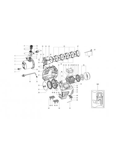 Vue éclatée METABO 00966180#01
