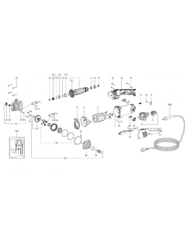Vue éclatée METABO 21073000#01
