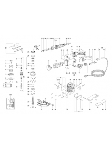 Vue éclatée METABO 01789000#01