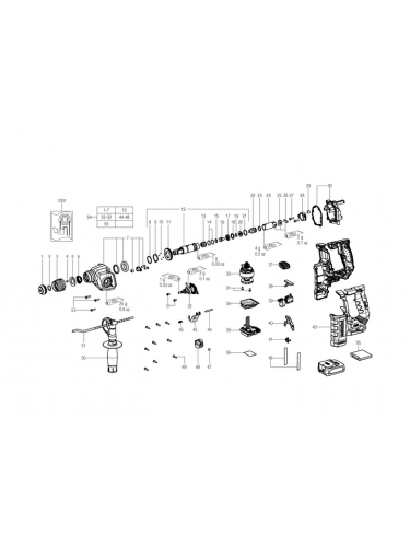 Vue éclatée METABO 00207000#01