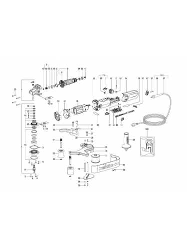 Vue éclatée METABO 02243001#01