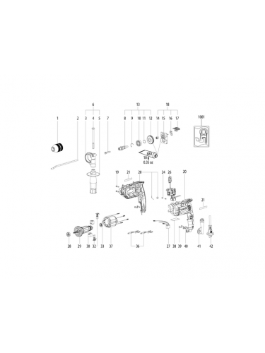 Vue éclatée METABO 00743000#01