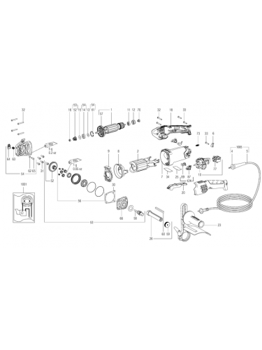 Vue éclatée METABO 02259180#01