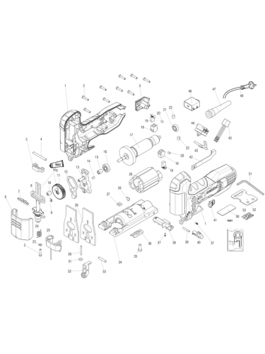 Vue éclatée METABO 01100000#01