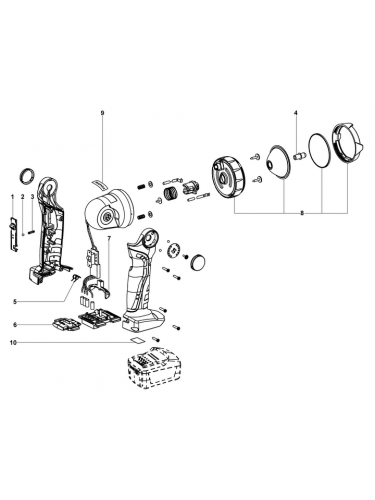 Vue éclatée METABO 02311000#01