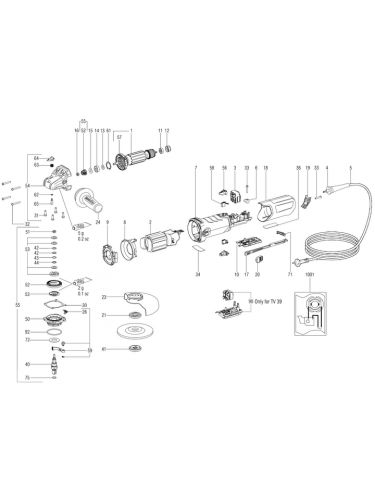 Vue éclatée METABO 03627180#01