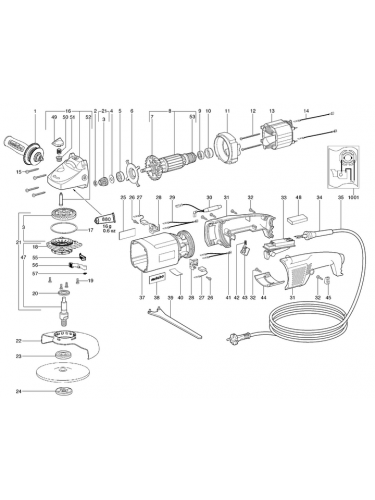 Vue éclatée METABO 06250001#01