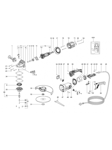 Vue éclatée METABO 06462260#01