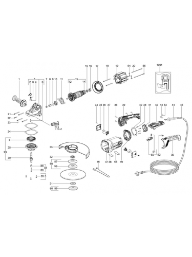 Vue éclatée METABO 06467260#01