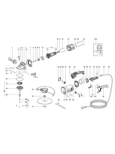 Vue éclatée METABO 06474000#01