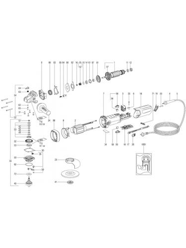 Vue éclatée METABO 00436180#01