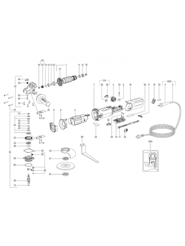 Vue éclatée METABO 00465181#01