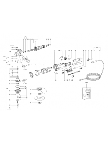 Vue éclatée METABO 00448180#01
